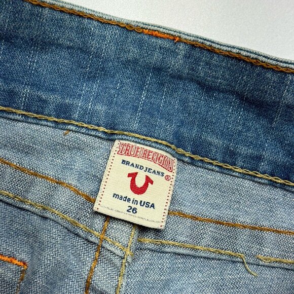 True Religion Jeans Womens 26 (28x30) Blue Made in USA RN 112790 - Picture 7 of 15